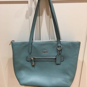 COACH Shoulder Bag (Teal Blue)